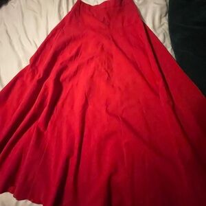 Elegant Red Women's Skirt